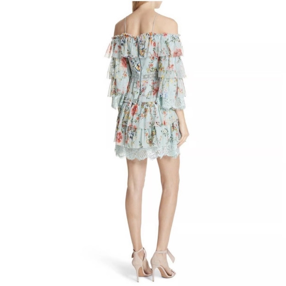 ALICE + OLIVIA SANTOS COLD SHOULDER DRESS - Picture 2 of 11